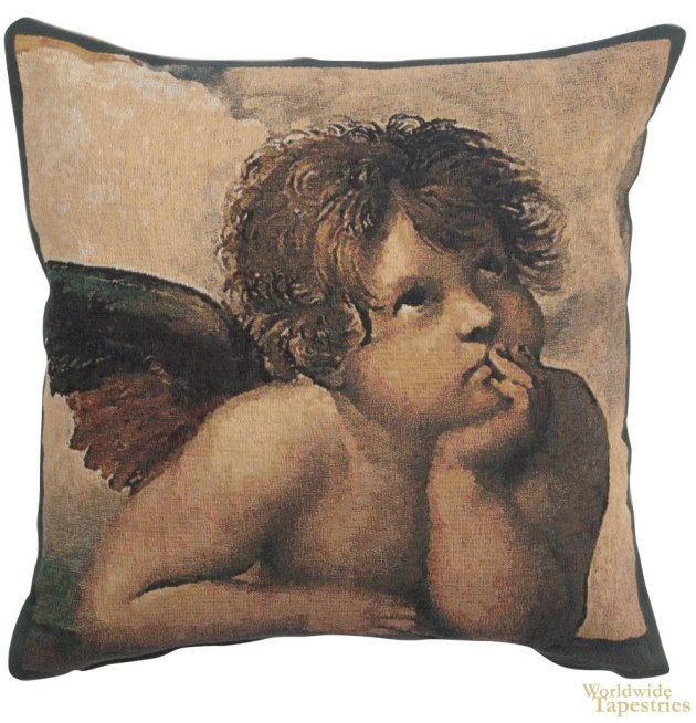 Angels by Raffael - Left - Cushion Cover