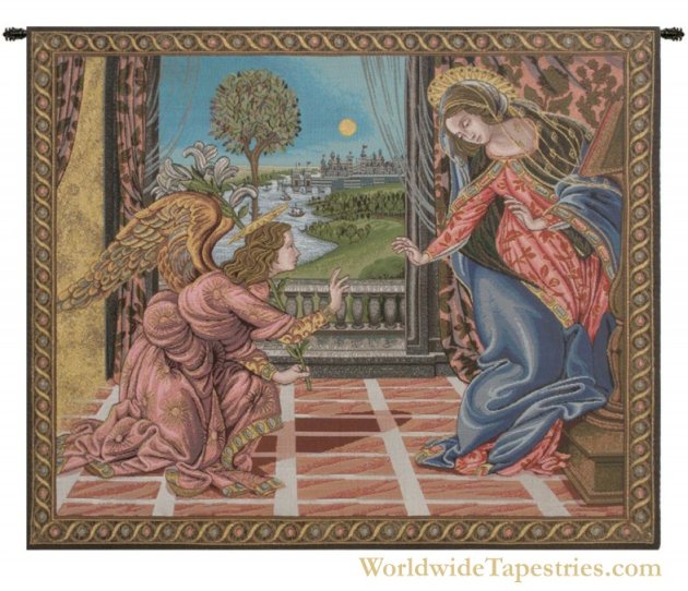 Annunciation - Botticelli Tapestry