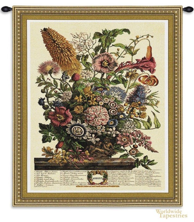 August Botanical Tapestry