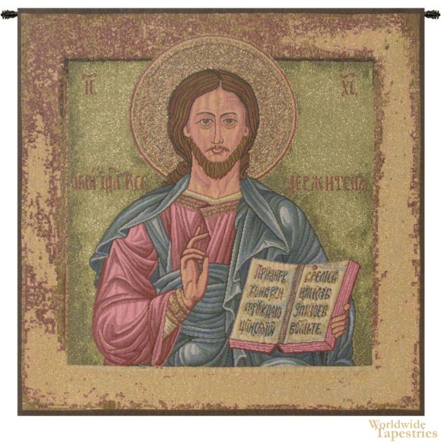 Christ Pantocrator (Icon) Tapestry