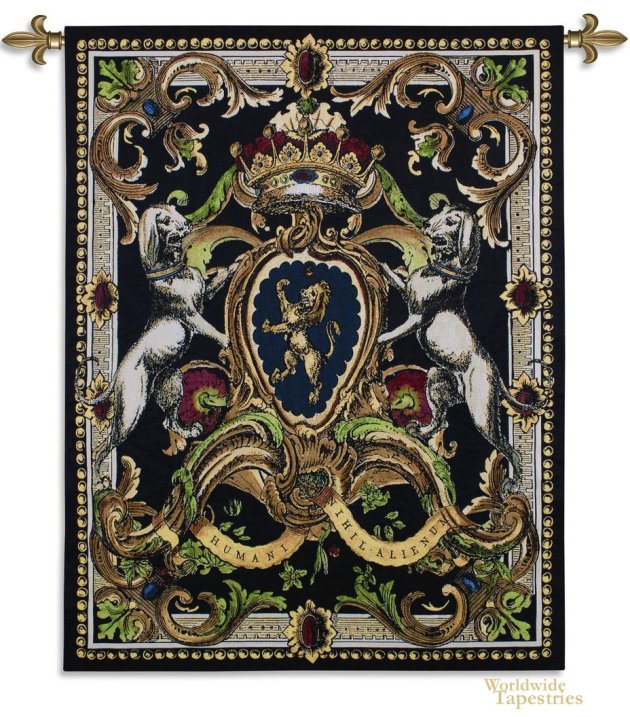 Crest On Black I Tapestry