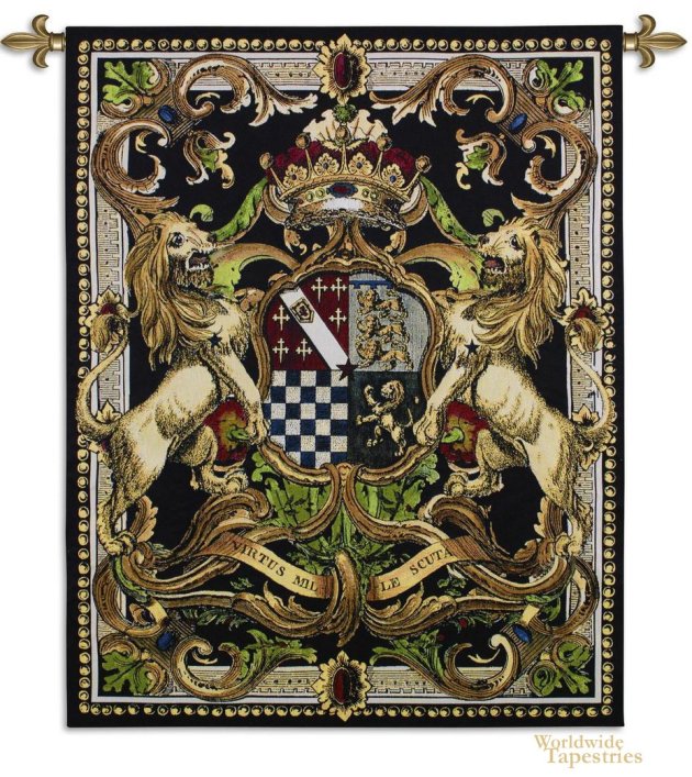 Crest On Black II Tapestry