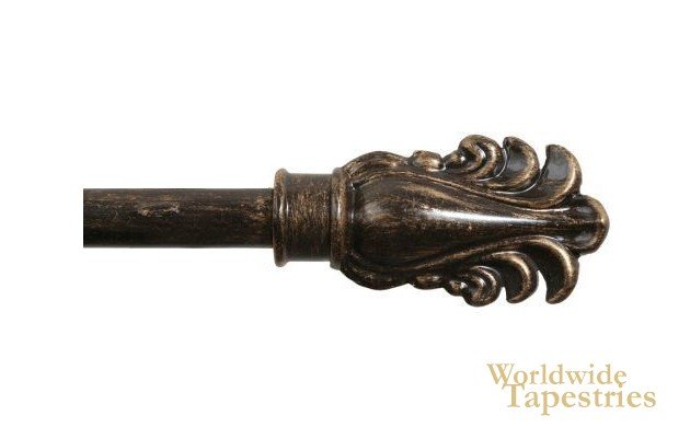 Feather Antique Finial Rod :: Tapestry hangers & rods :: Worldwide  Tapestries