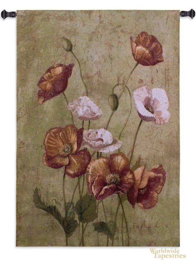 Fleurs Rouges Tapestry