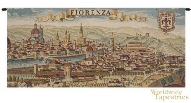 Florence Ancient Map Tapestry