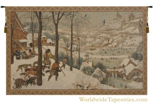 Hunting in the Snow Tapestry