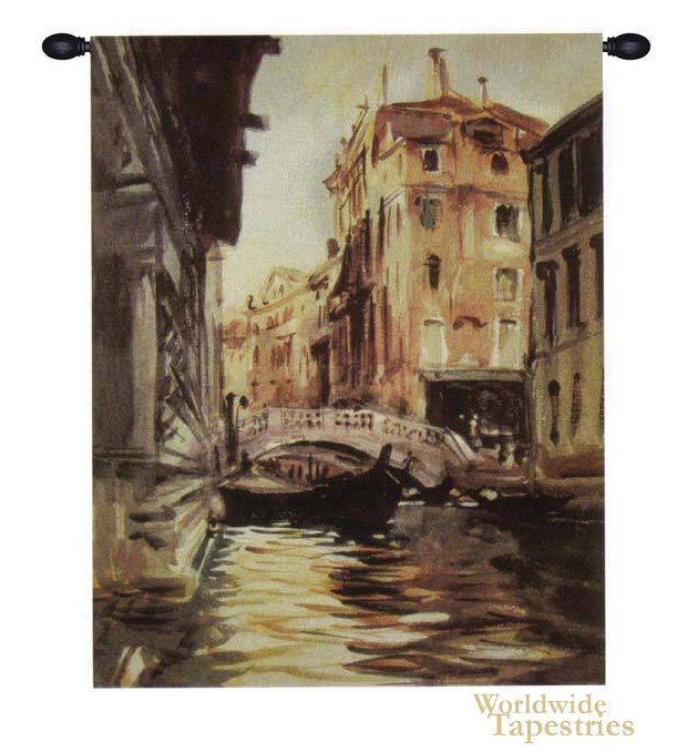 Italian River View Tapestry