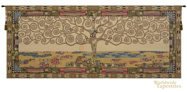 Klimt Tree of Life III Tapestry