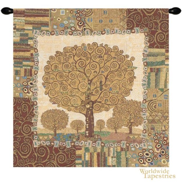 Klimt Tree Of Life Tapestry
