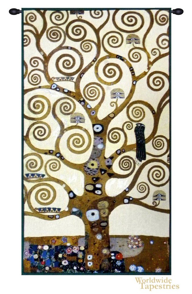 Klimt Tree of Life V Tapestry