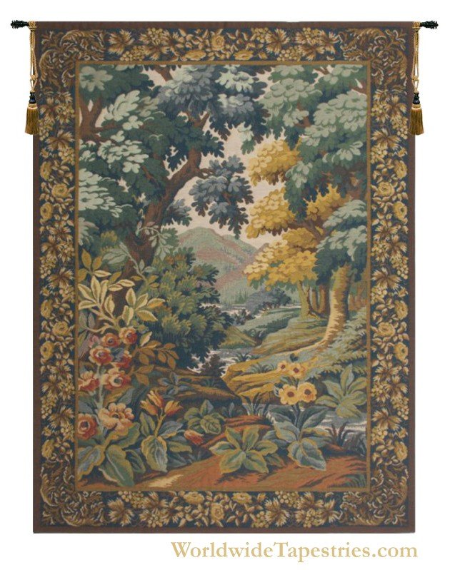 Landscape with Flowers Tapestry