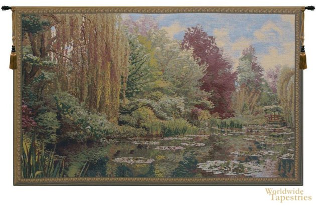 Monet Lake Giverny - Left Tapestry