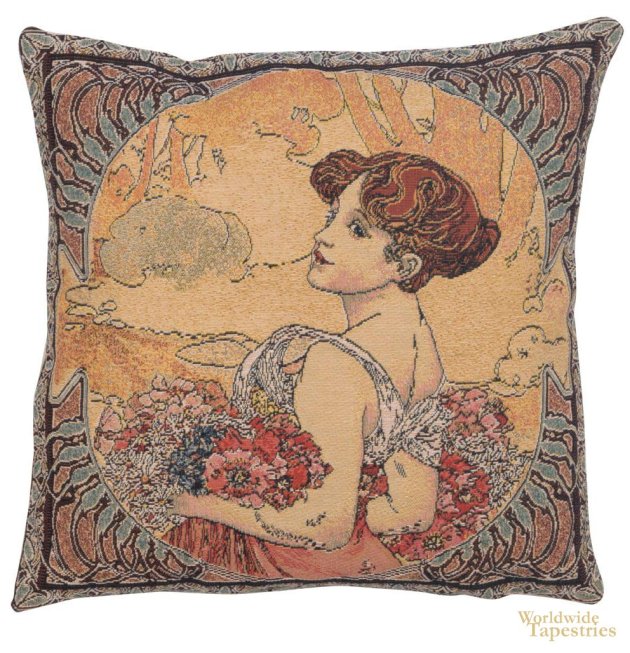 Mucha Summer Cushion Cover