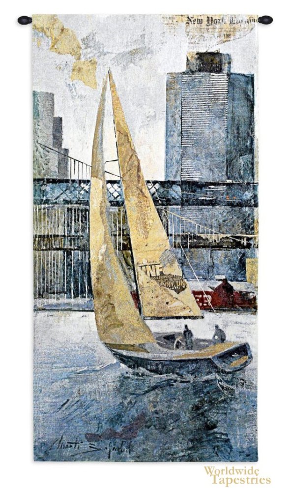 Sailing In The Afternoon - Left Panel Tapestry