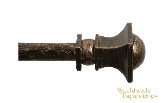 Square Antique Finial Rod