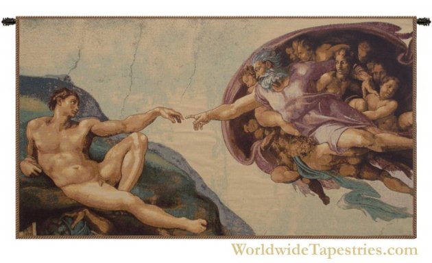 The Creation II - Michelangelo Tapestry