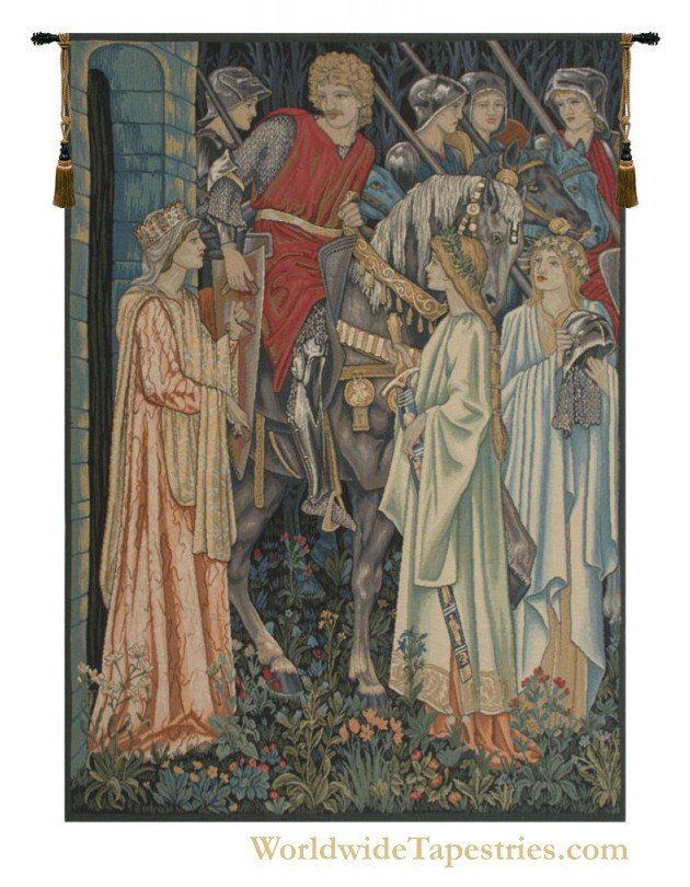 The Holy Grail (Left Panel) - No Border Tapestry