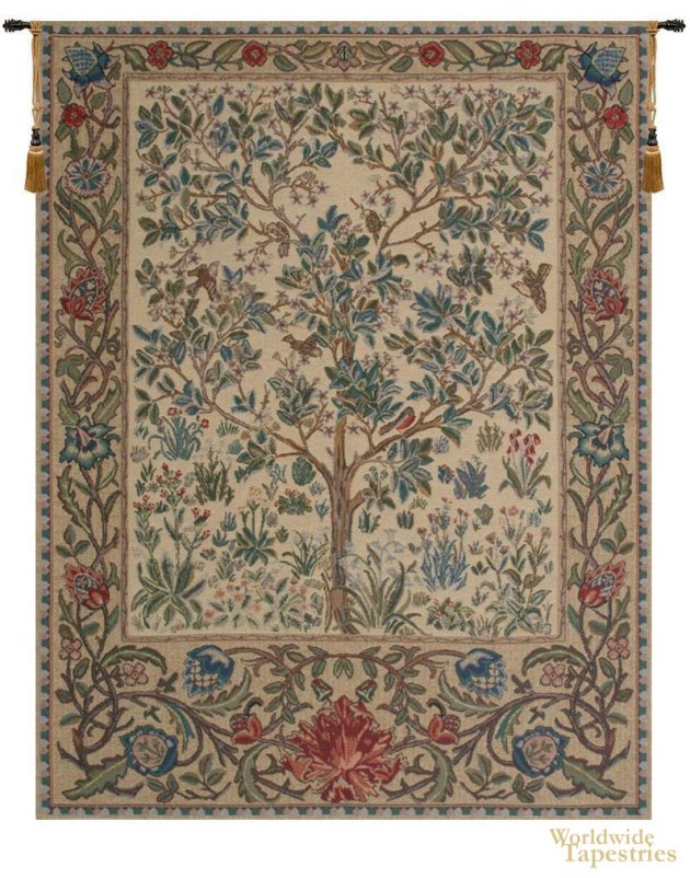 Tree of Life Beige II Tapestry