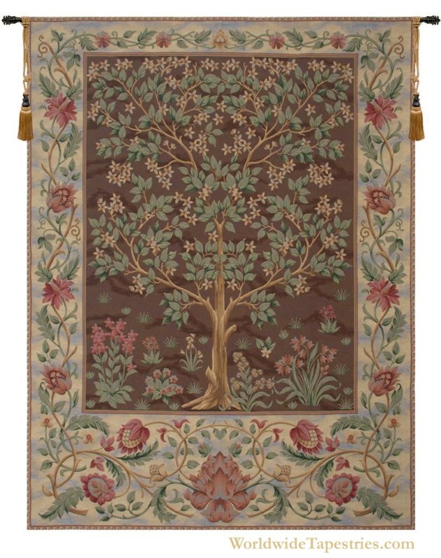 Tree of Life Brown III Tapestry