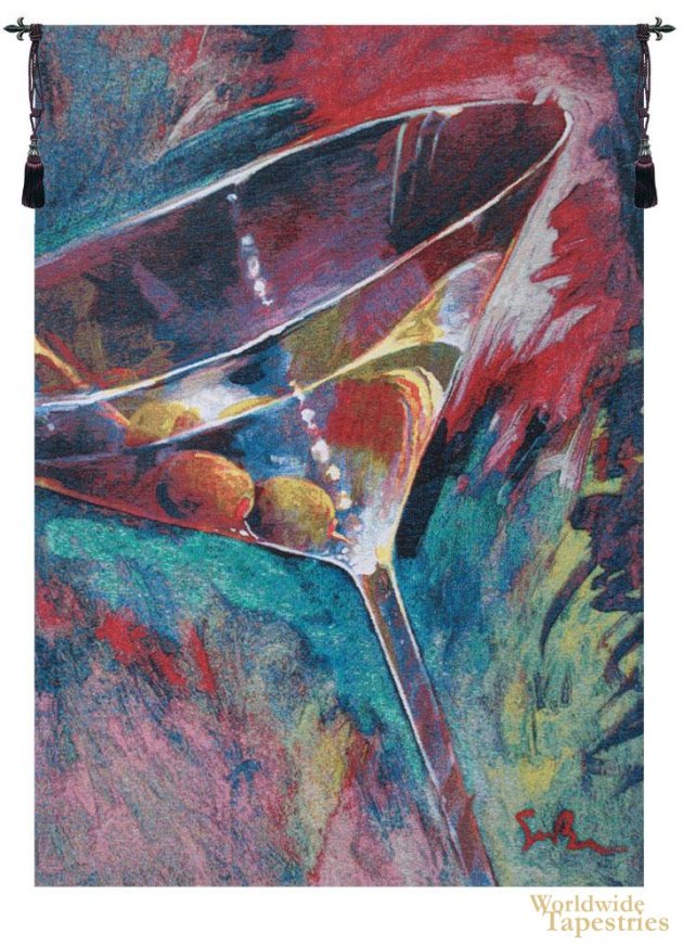 Unforgettable Cocktail Glass - Simon Bull Tapestry