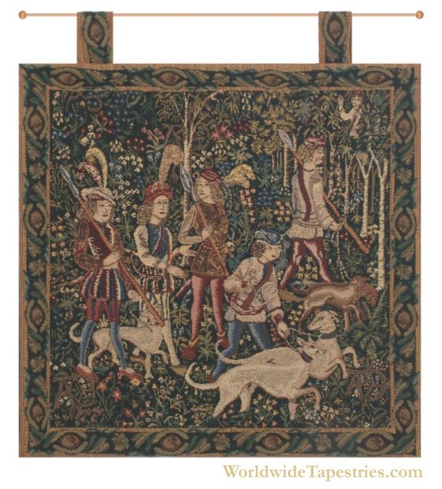 Unicorn Hunt - With Loops Tapestry