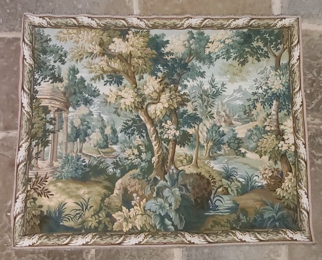Verdure with Folly  Tapestry