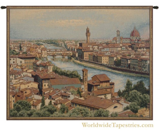 View of Florence and the Arno Tapestry